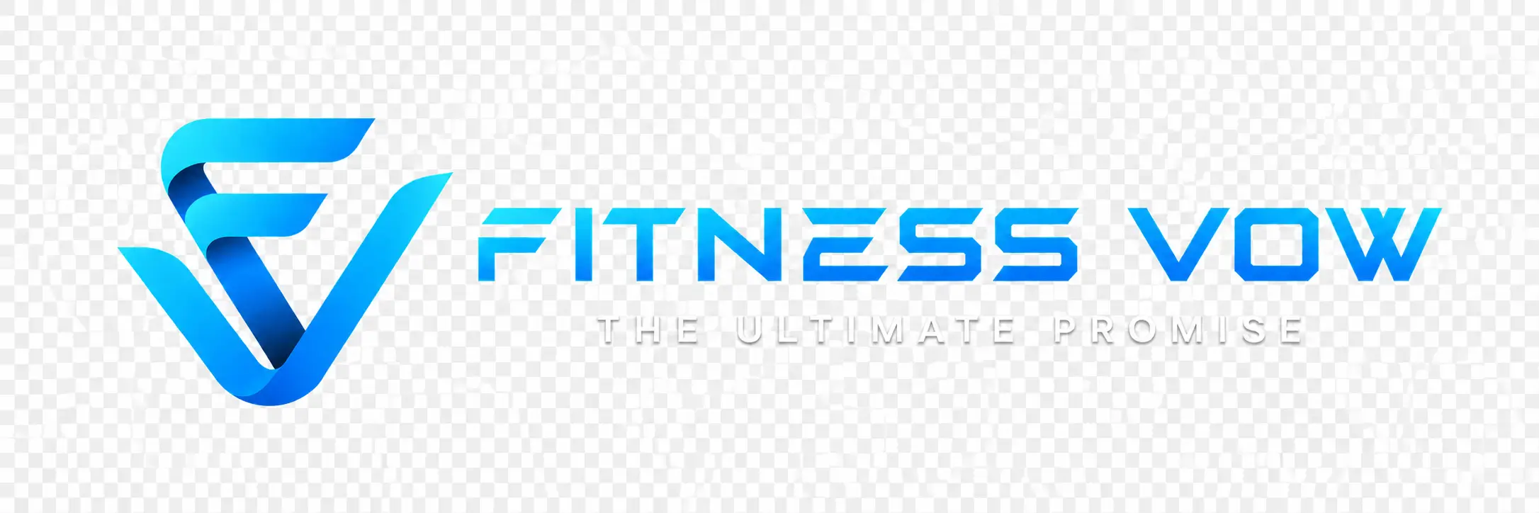 Fitness Vow horizontal logo with slogan