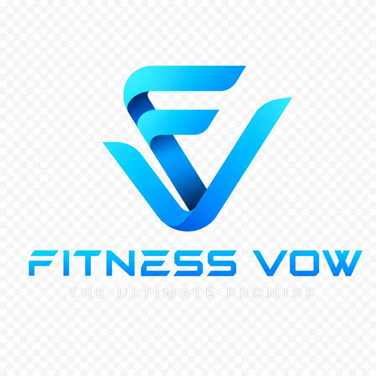 Fitness Vow square logo with slogan